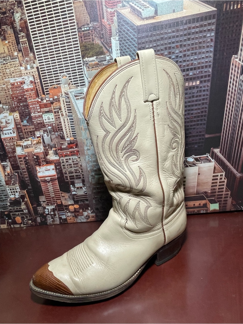 Dan-post Men's Cowboy Beige Size 10 D